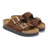 Birkenstock Arizona Flex Platform Nubuck - Dark Tea